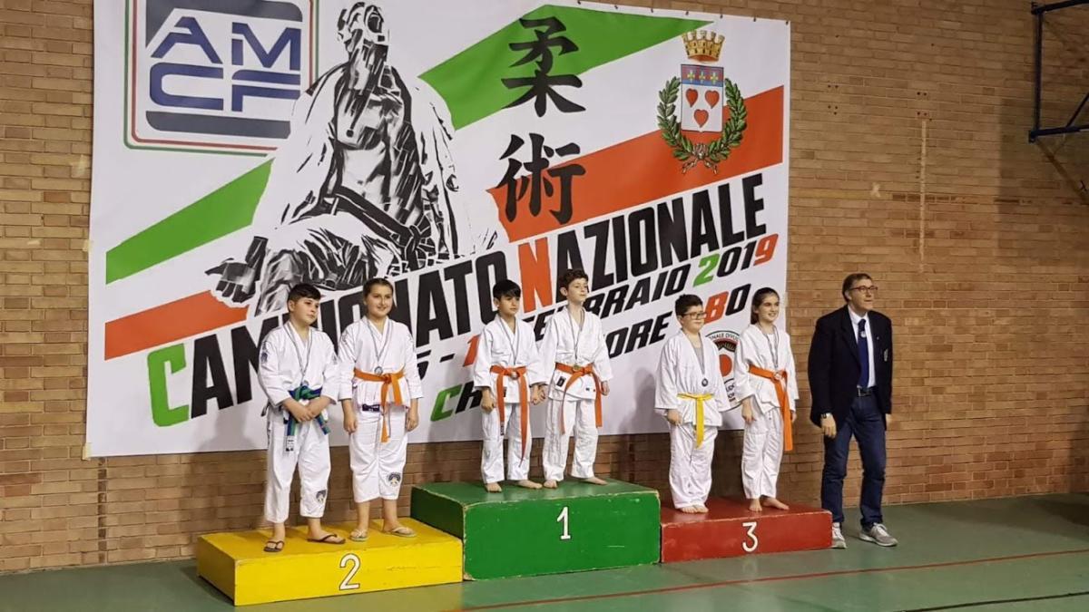 Terzi classificati Duo System mix gara Ju Jitsu Team Bologna